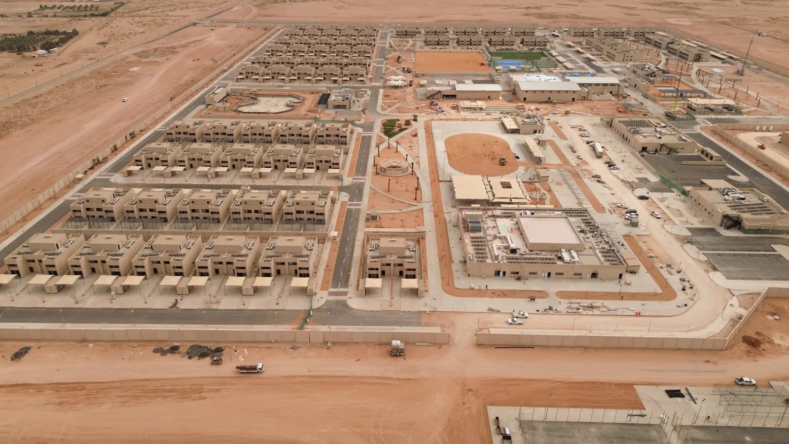 Aerial view of the King Faisal Air Academy accommodation site